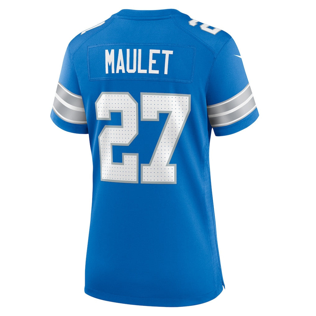 Arthur Maulet 27 Detroit Lions Women's Team Game Jersey - Blue