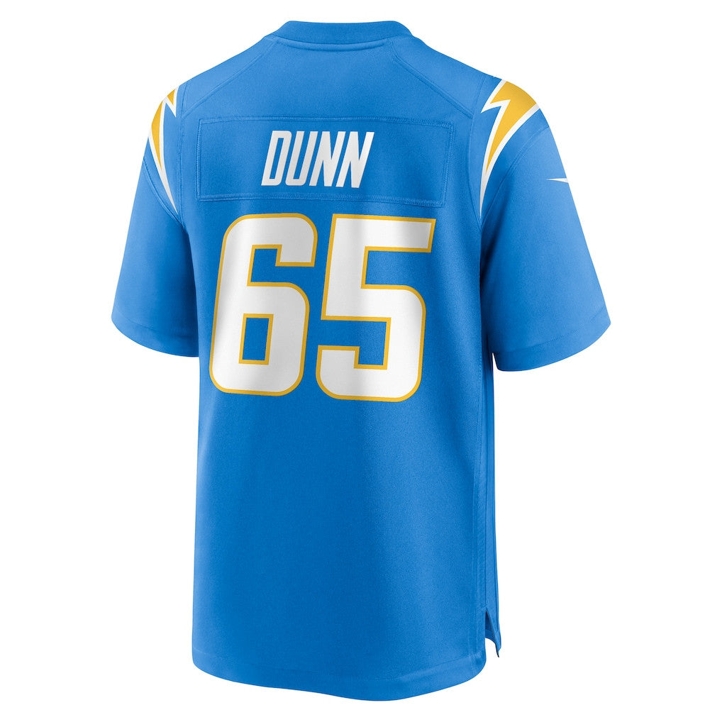 Michael Dunn 65 Los Angeles Chargers Team Game Men Jersey - Powder Blue