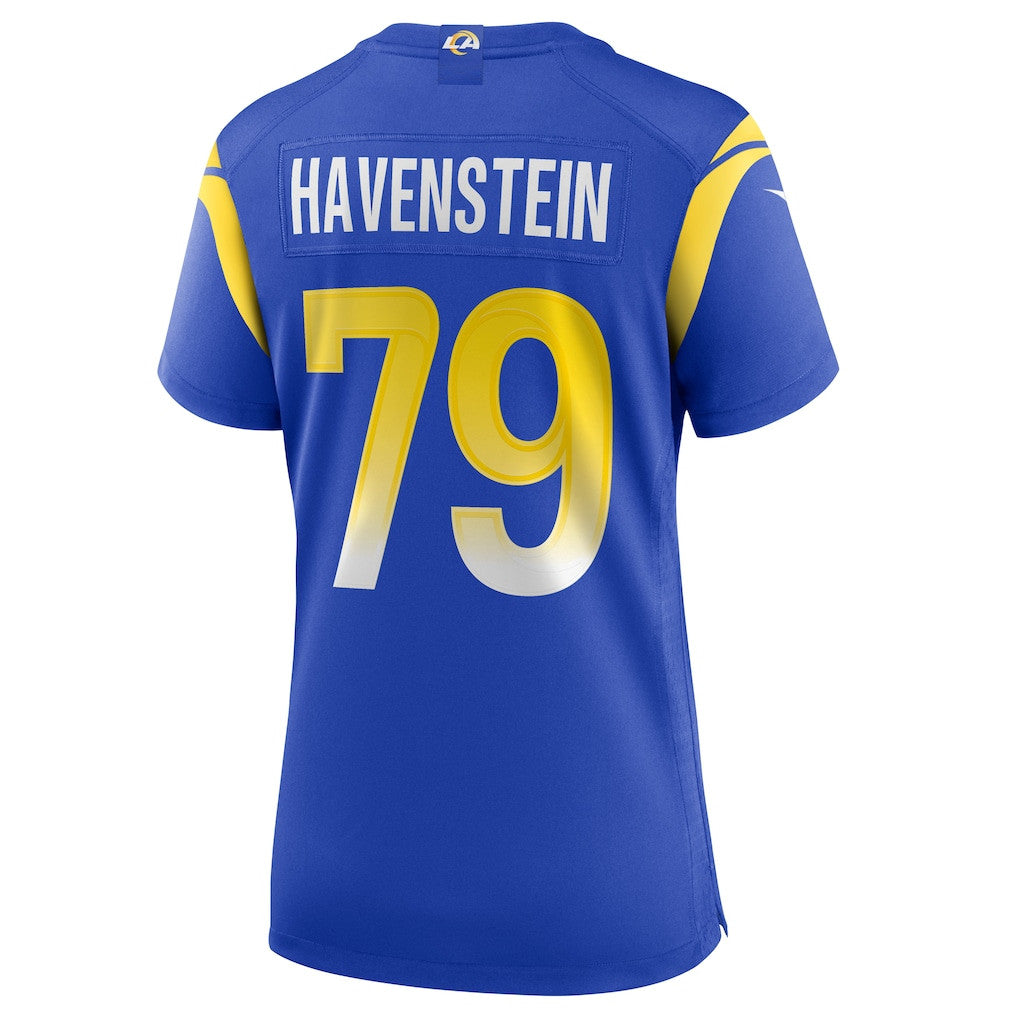 Rob Havenstein 79 Los Angeles Rams Women's Team Game Jersey - Royal