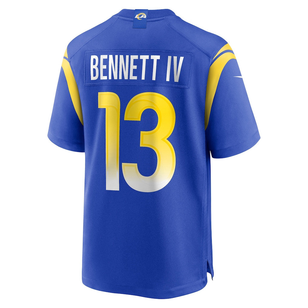 Stetson Bennett IV 13 Los Angeles Rams Game Men Jersey - Royal