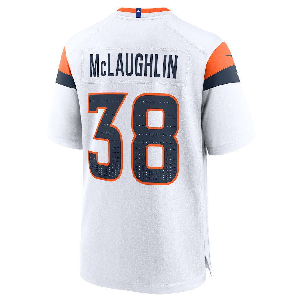 Jaleel McLaughlin 38 Denver Broncos Game Men Jersey - White