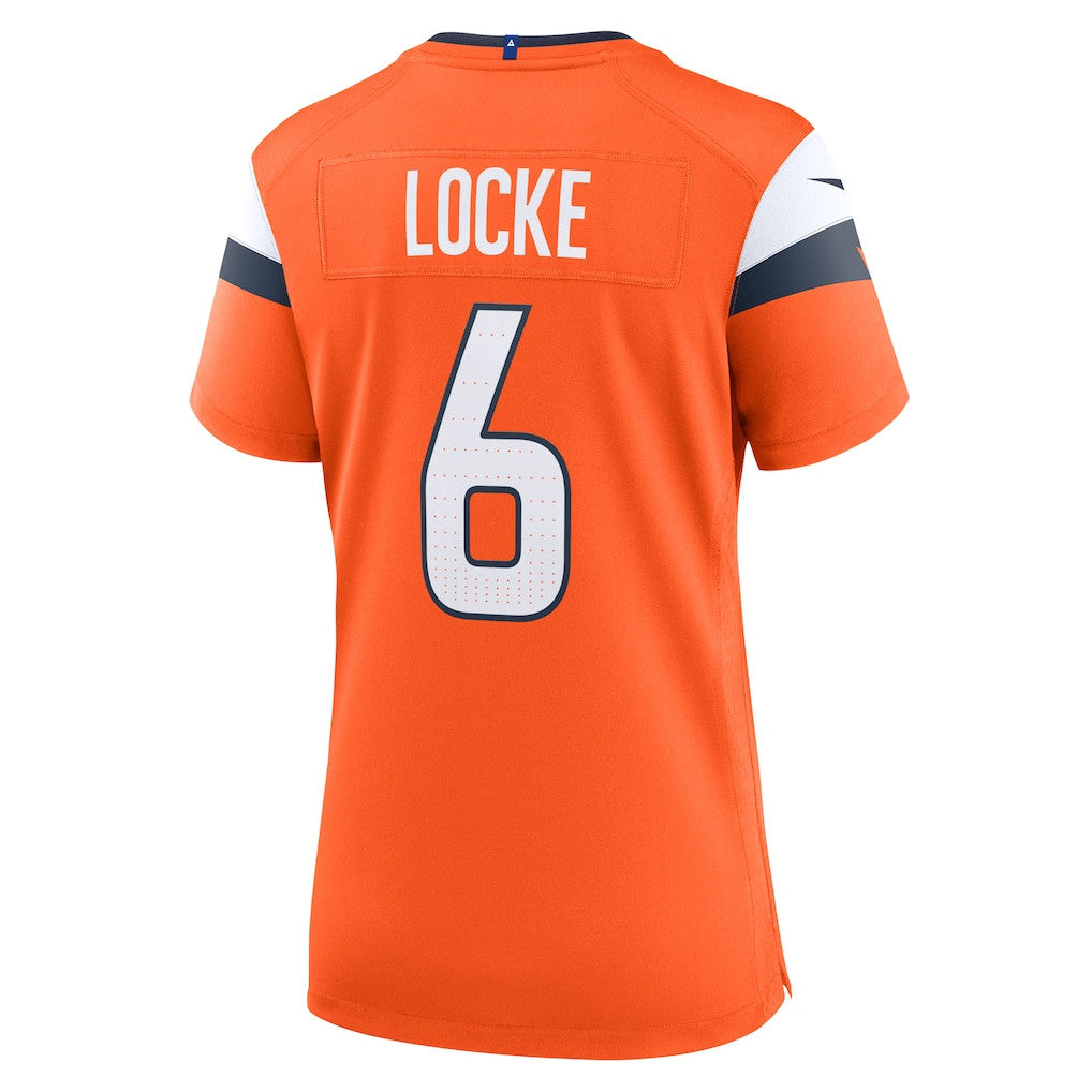 P.J. Locke 6 Denver Broncos Women's Team Game Jersey - Orange