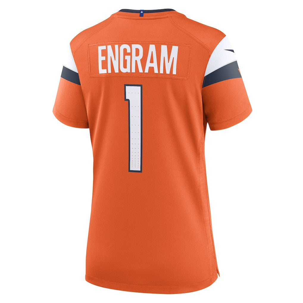 Evan Engram 1 Denver Broncos Women's Team Game Jersey - Orange