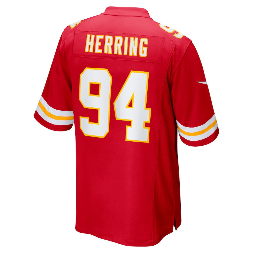 Malik Herring 94 Kansas City Chiefs Game Men Jersey - Red