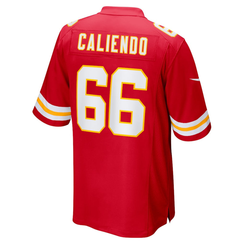 Mike Caliendo 66 Kansas City Chiefs Game Men Jersey - Red