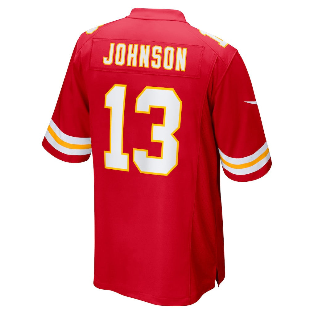 Nazeeh Johnson 13 Kansas City Chiefs Game Men Jersey - Red