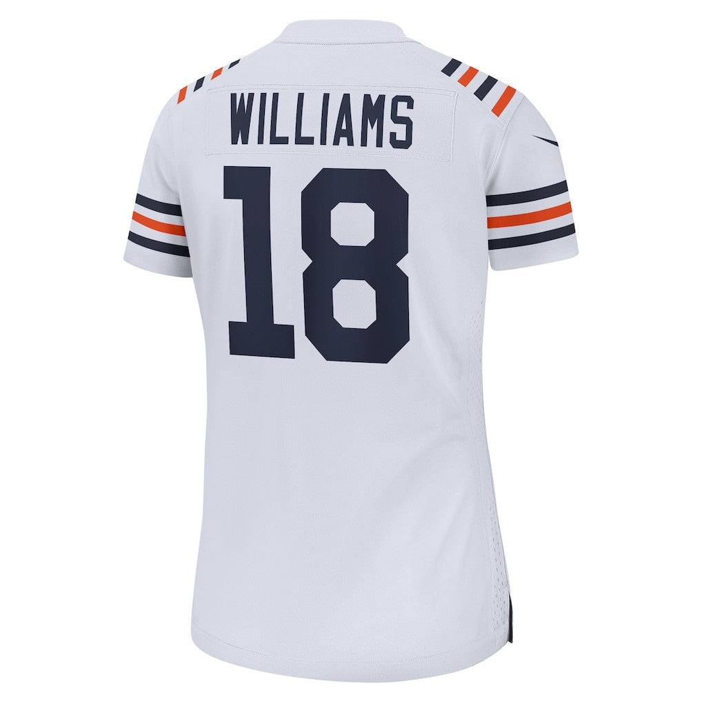 Caleb Williams 18 Chicago Bears Women's 2nd Alternate Game Player Jersey - White