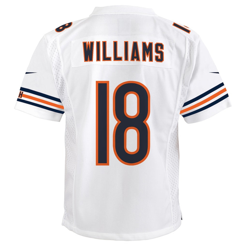 Caleb Williams 18 Chicago Bears Game YOUTH Jersey - White