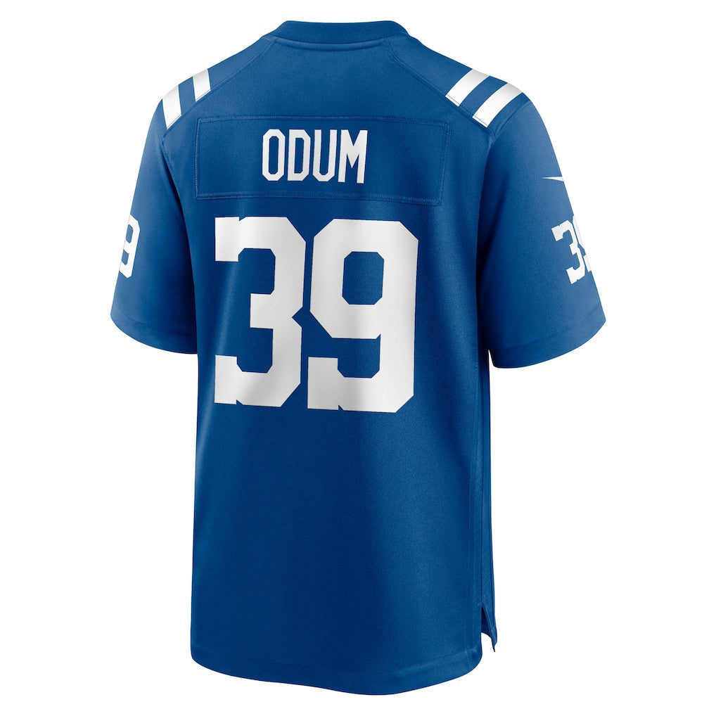George Odum 39 Indianapolis Colts Team Game Men Jersey - Royal