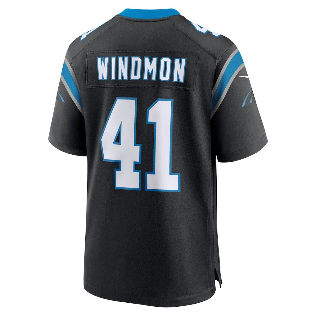 Jacoby Windmon 41 Carolina Panthers Team Game Men Jersey - Black