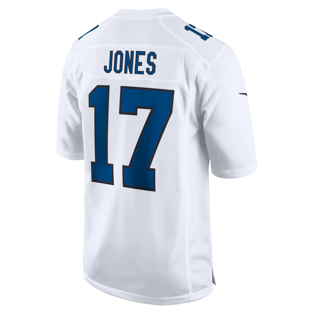 Daniel Jones 17 Indianapolis Colts Fashion Game Men Jersey - Tundra White