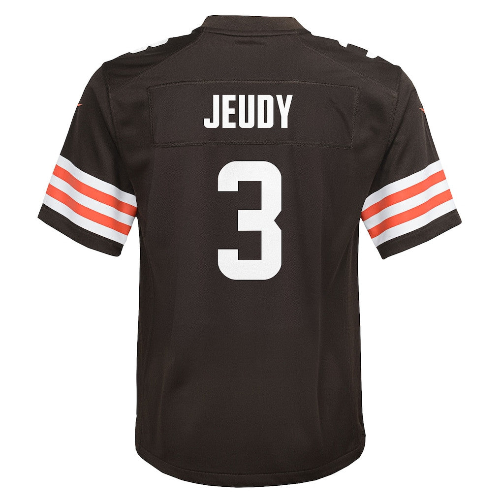 Jerry Jeudy 3 Cleveland Browns Team Game YOUTH Jersey - Brown