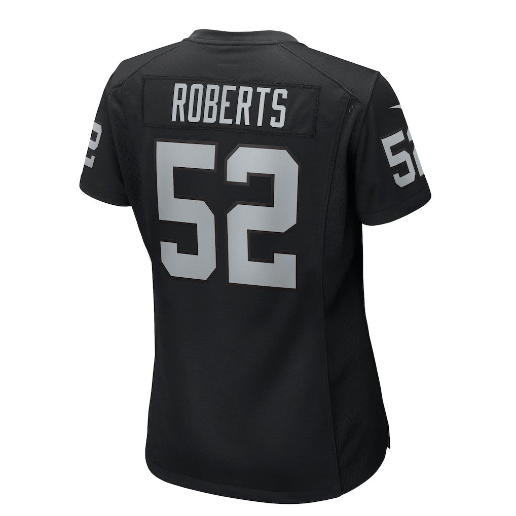 Elandon Roberts 52 Las Vegas Raiders Women's Team Game Jersey - Black