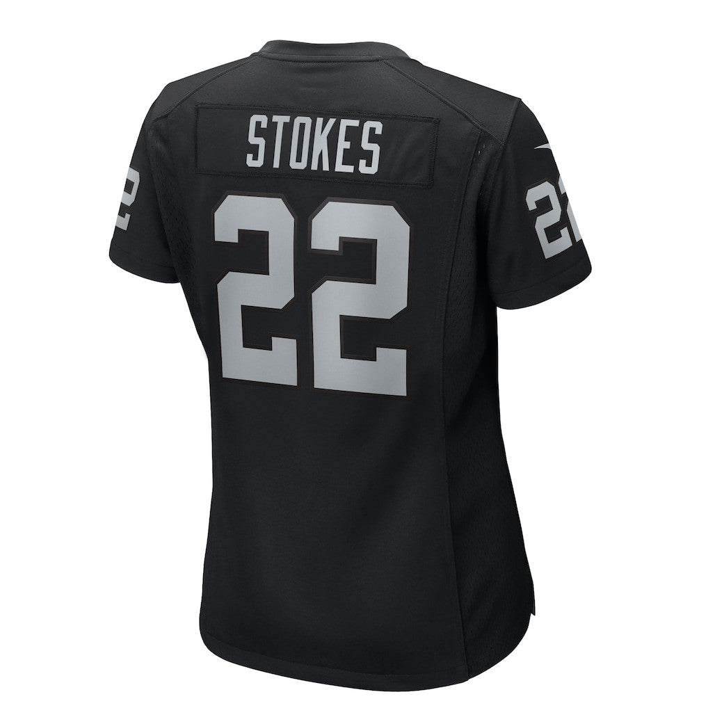 Eric Stokes 22 Las Vegas Raiders Women's Team Game Jersey - Black