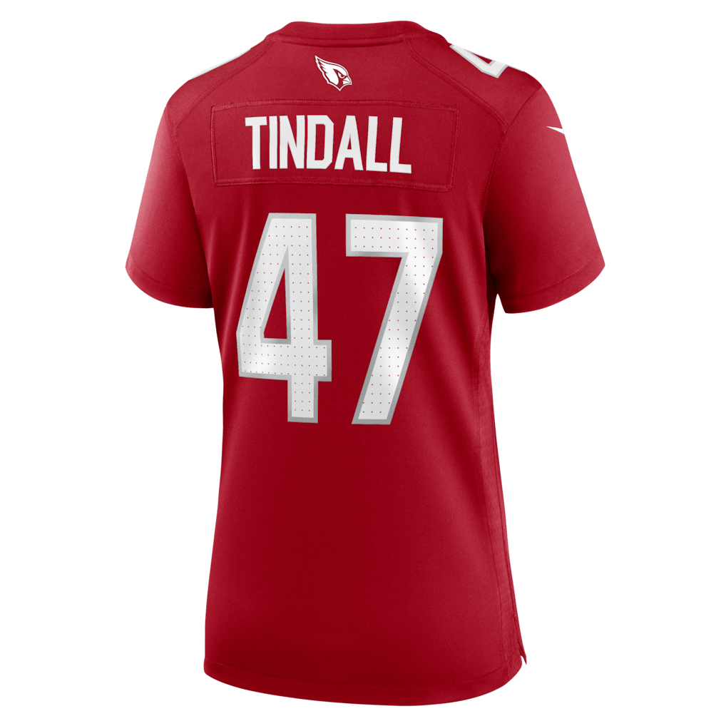 Channing Tindall 47 Arizona Cardinals Women's Team Game Jersey - Cardinal