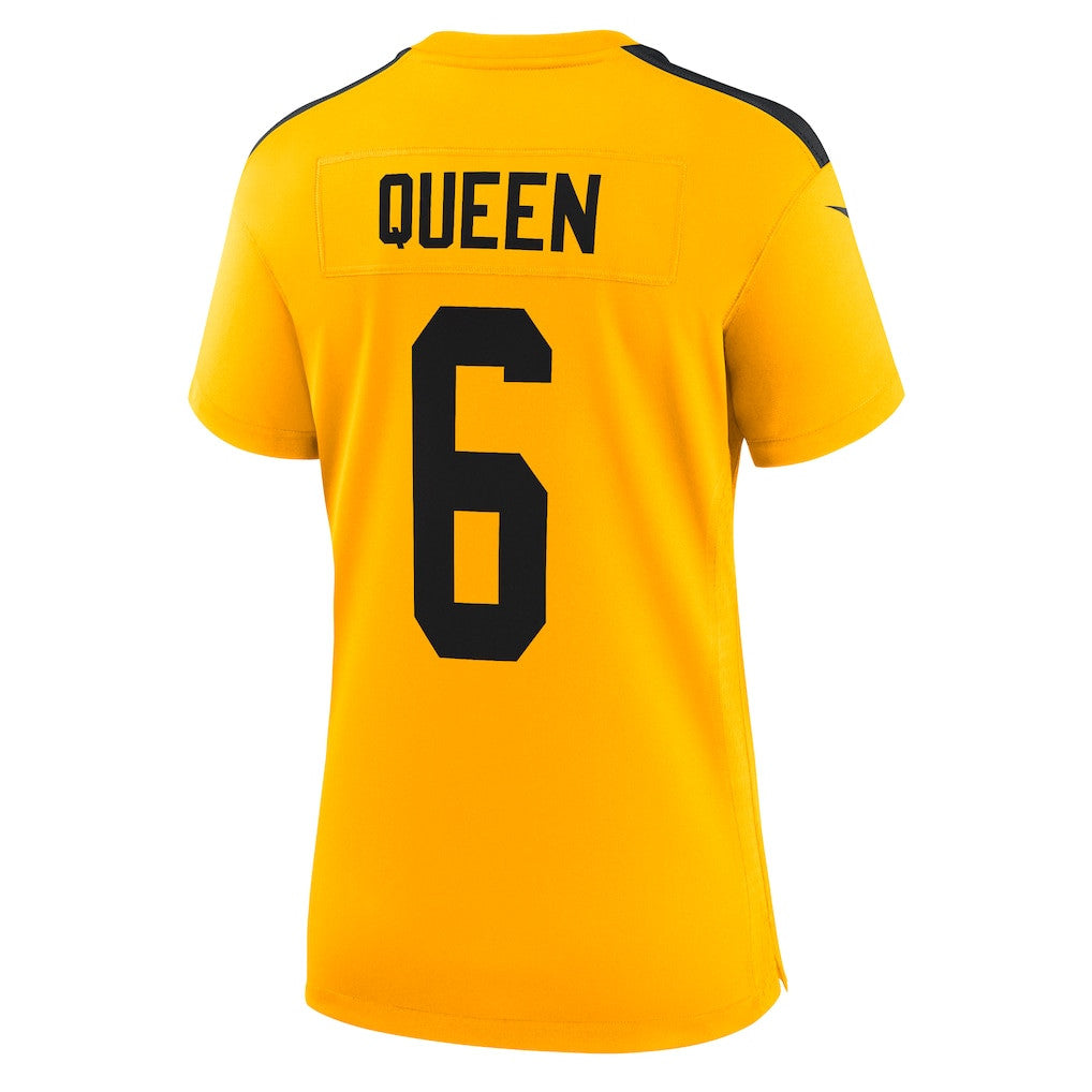 Patrick Queen 6 Pittsburgh Steelers Women's Alternate 1933 Throwback Game Jersey - Gold