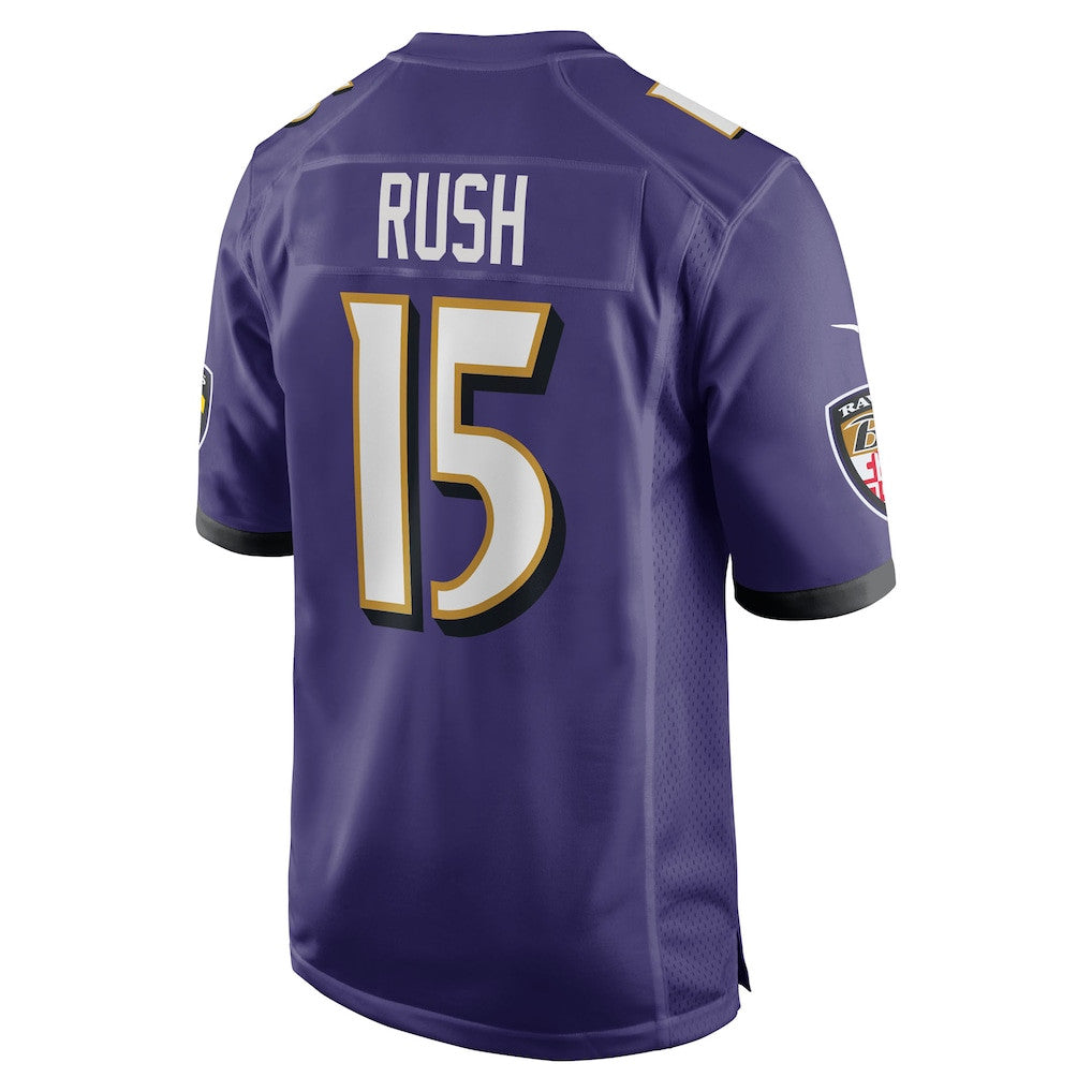 Cooper Rush 15 Baltimore Ravens Team Game Men Jersey - Purple
