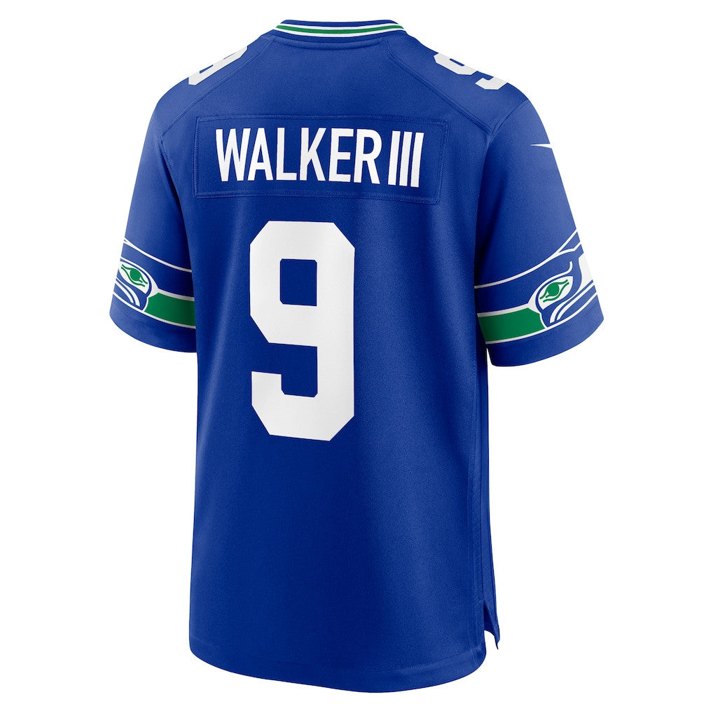 Seattle Seahawks Kenneth Walker III 9 Alternate 50th Season Game Jersey - Royal