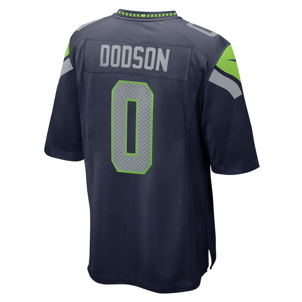 Tyrel Dodson 0 Seattle Seahawks 2026 Super Bowl LX Game Jersey - College Navy