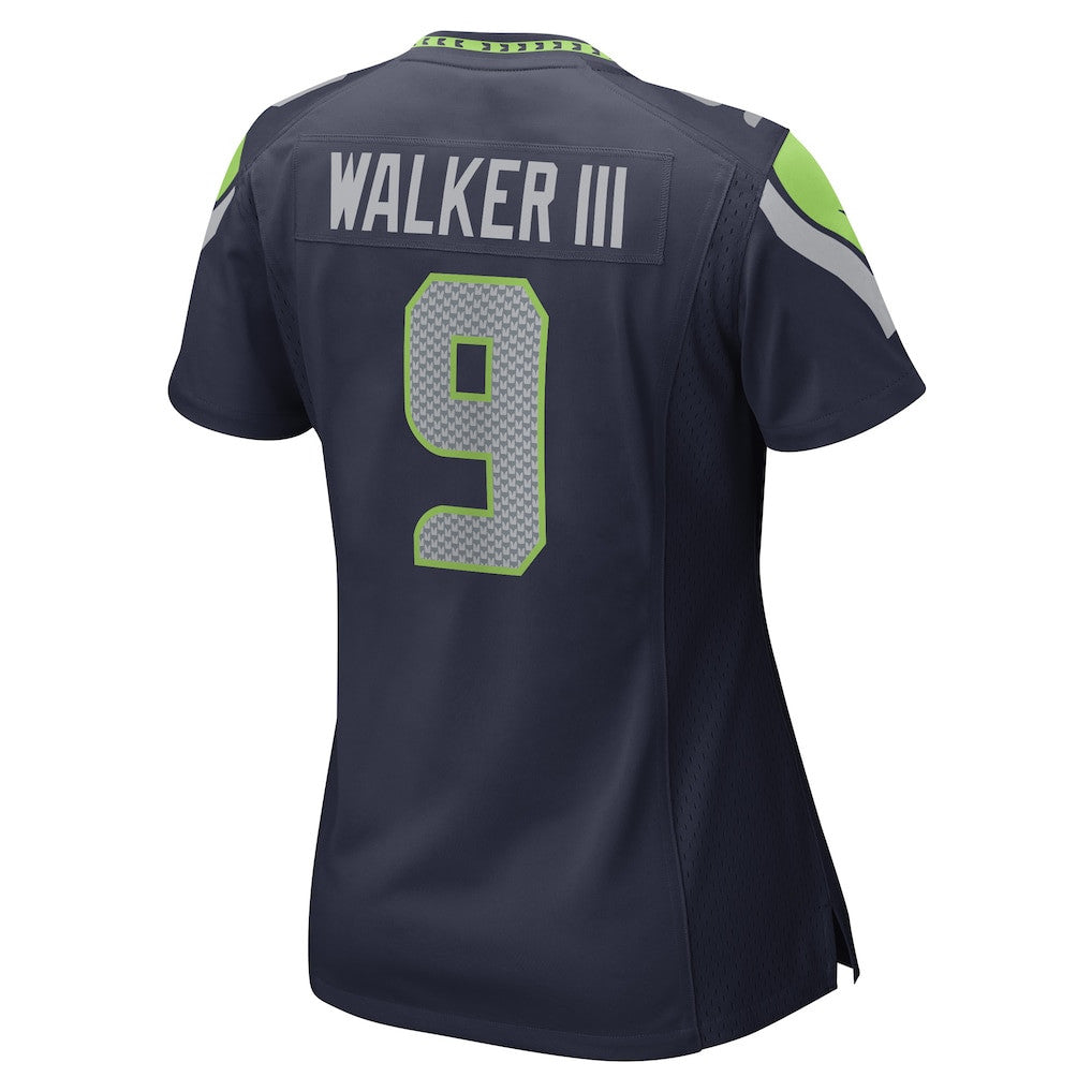 Kenneth Walker III 9 Seattle Seahawks 2026 Super Bowl LX - Women Navy Game Jersey