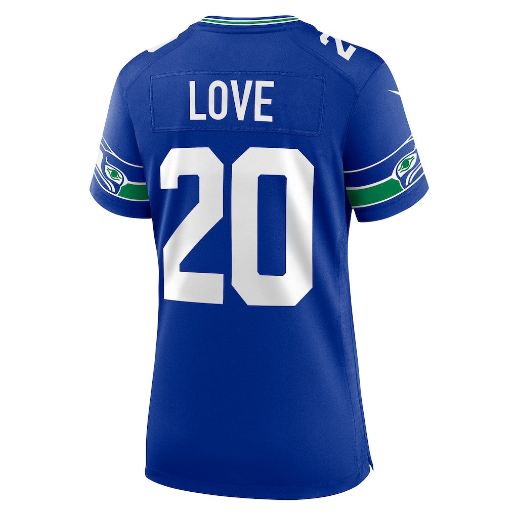 Julian Love 20 Seattle Seahawks 2026 Super Bowl LX - Women Royal Player Jersey