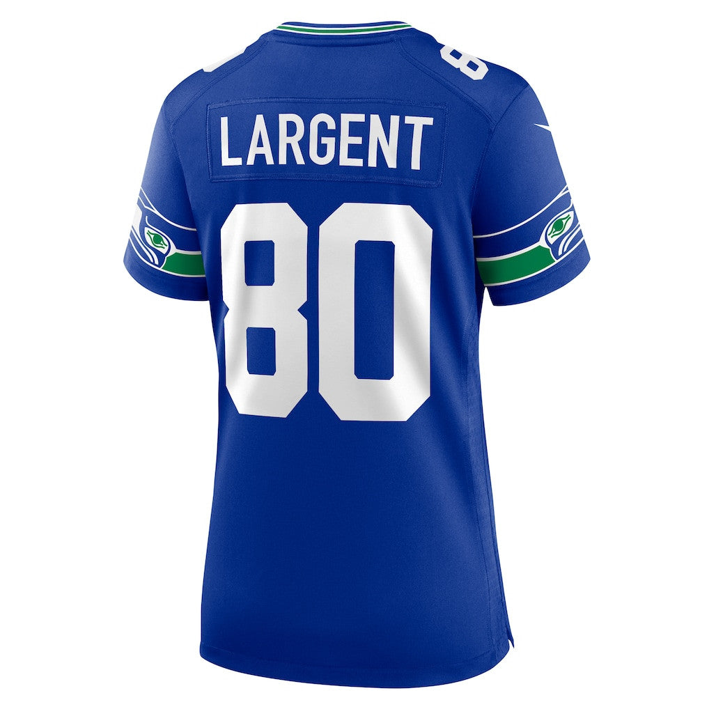 Steve Largent 80 Seattle Seahawks 2026 Super Bowl LX - Women Royal Player Jersey
