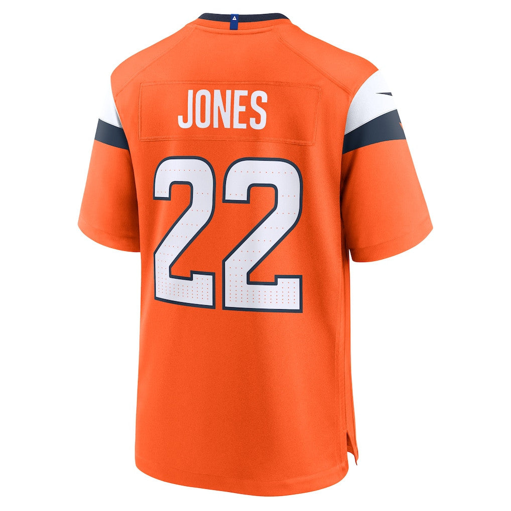 Brandon Jones 22 Denver Broncos 2026 Super Bowl LX - Orange Team Game Jersey