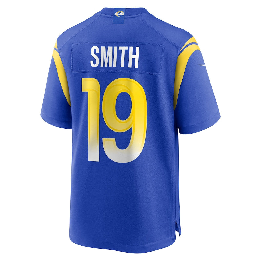 Xavier Smith 19 Los Angeles Rams 2026 Super Bowl LX - Royal Game Player Jersey