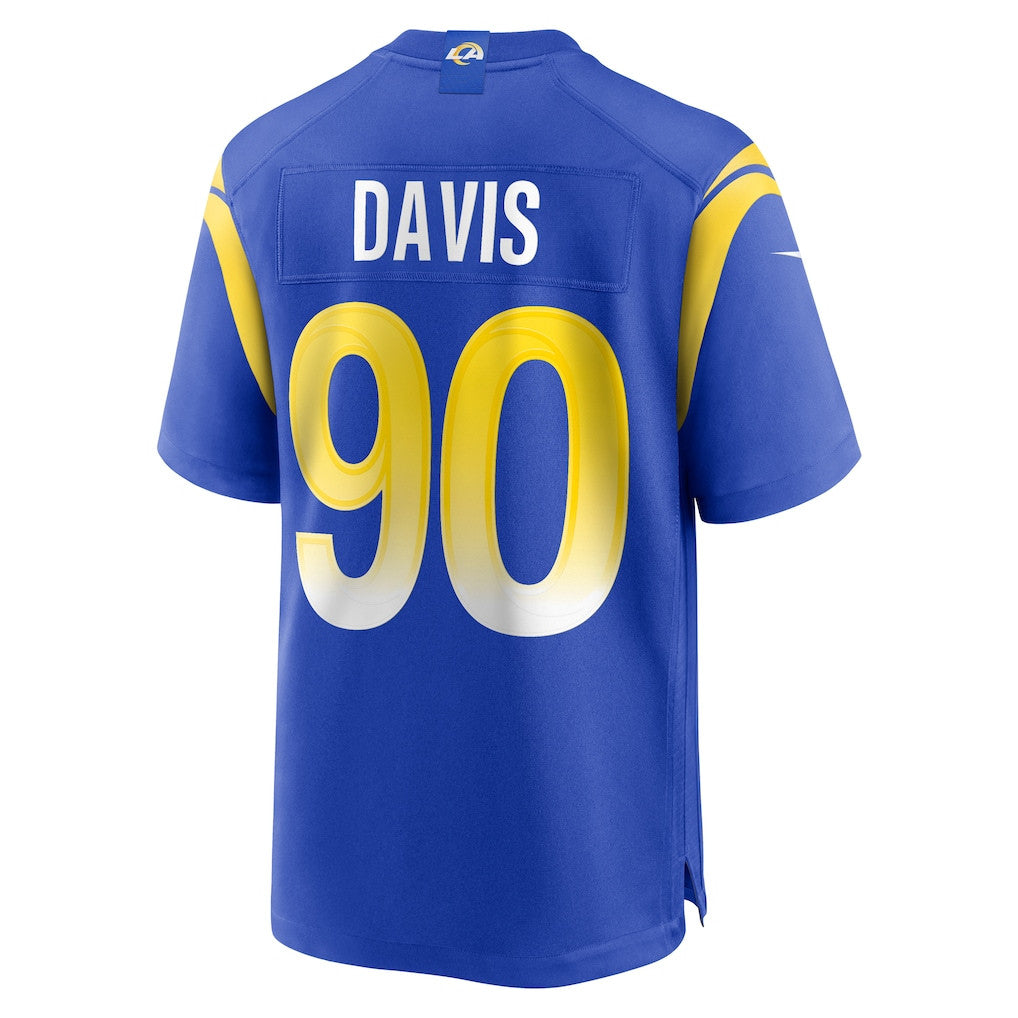 Tyler Davis 90 Los Angeles Rams 2026 Super Bowl LX - Royal Game Player Jersey