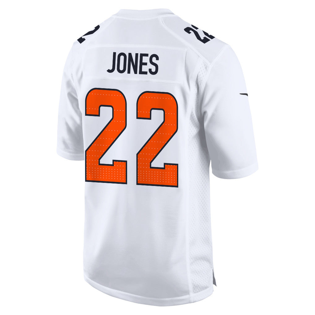 Brandon Jones 22 Denver Broncos 2026 Super Bowl LX - White Tundra Fashion Game Jersey