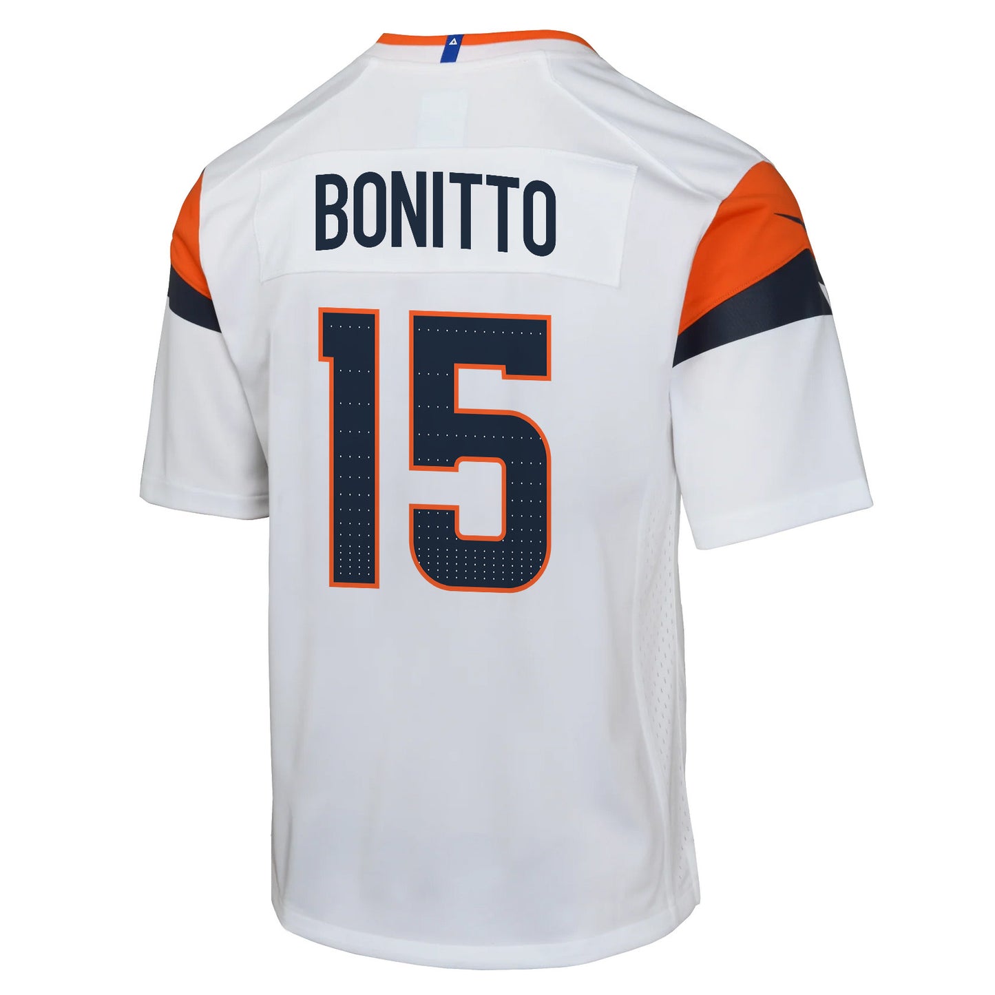 Nik Bonitto 15 Denver Broncos YOUTH 2026 Super Bowl LX - White Road Team Jersey
