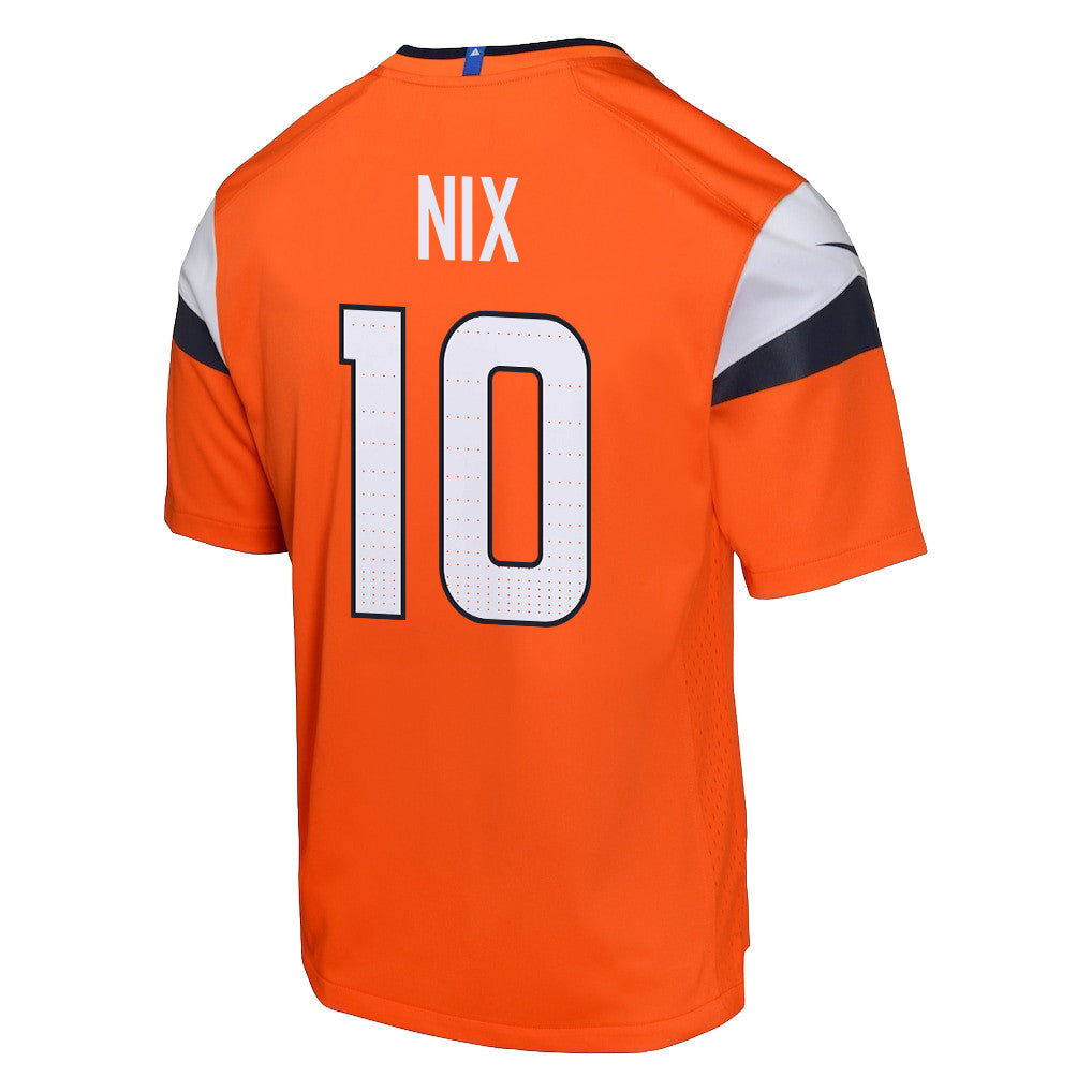 Bo Nix 10 Denver Broncos YOUTH - 2026 Super Bowl LX Orange Game Team Jersey