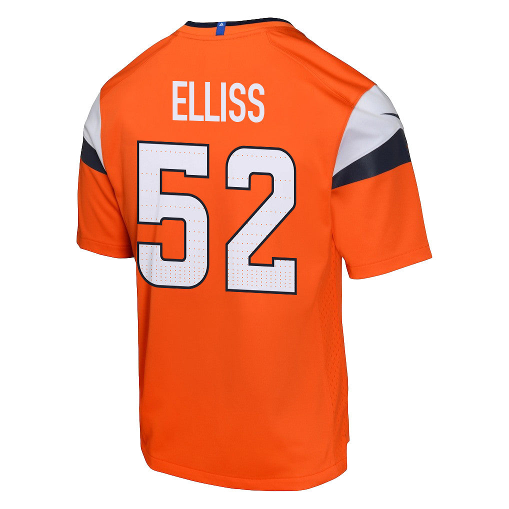 Jonah Elliss 52 Denver Broncos YOUTH - 2026 Super Bowl LX Orange Game Team Jersey