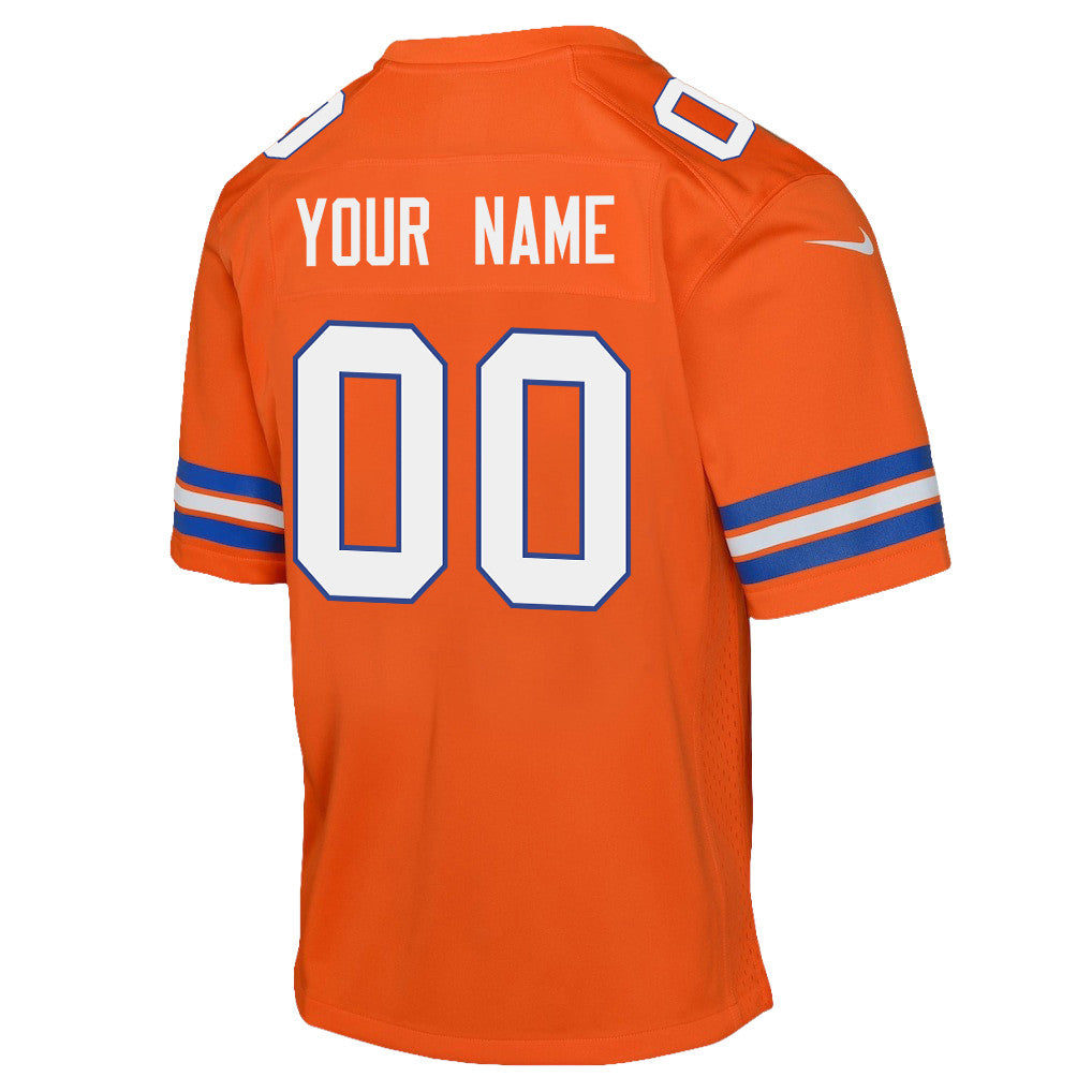 Denver Broncos YOUTH 2026 Super Bowl LX - Custom Orange Game Jersey