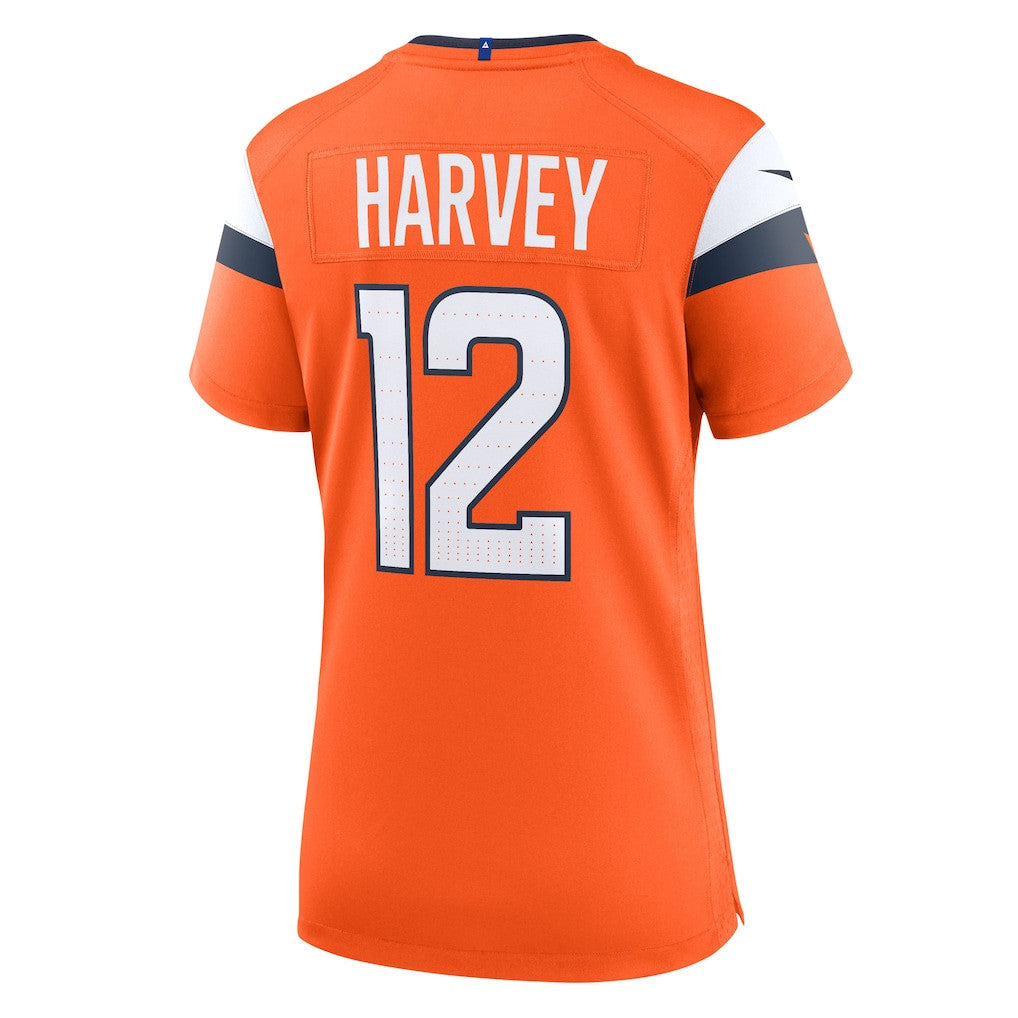 RJ Harvey 12 Women's Denver Broncos 2026 Super Bowl LX - Orange Game Jersey