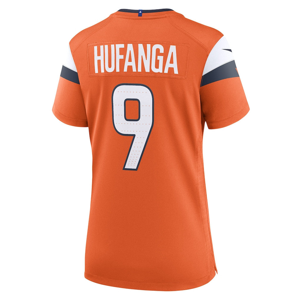 Talanoa Hufanga 9 Women's Denver Broncos 2026 Super Bowl LX - Orange Game Jersey
