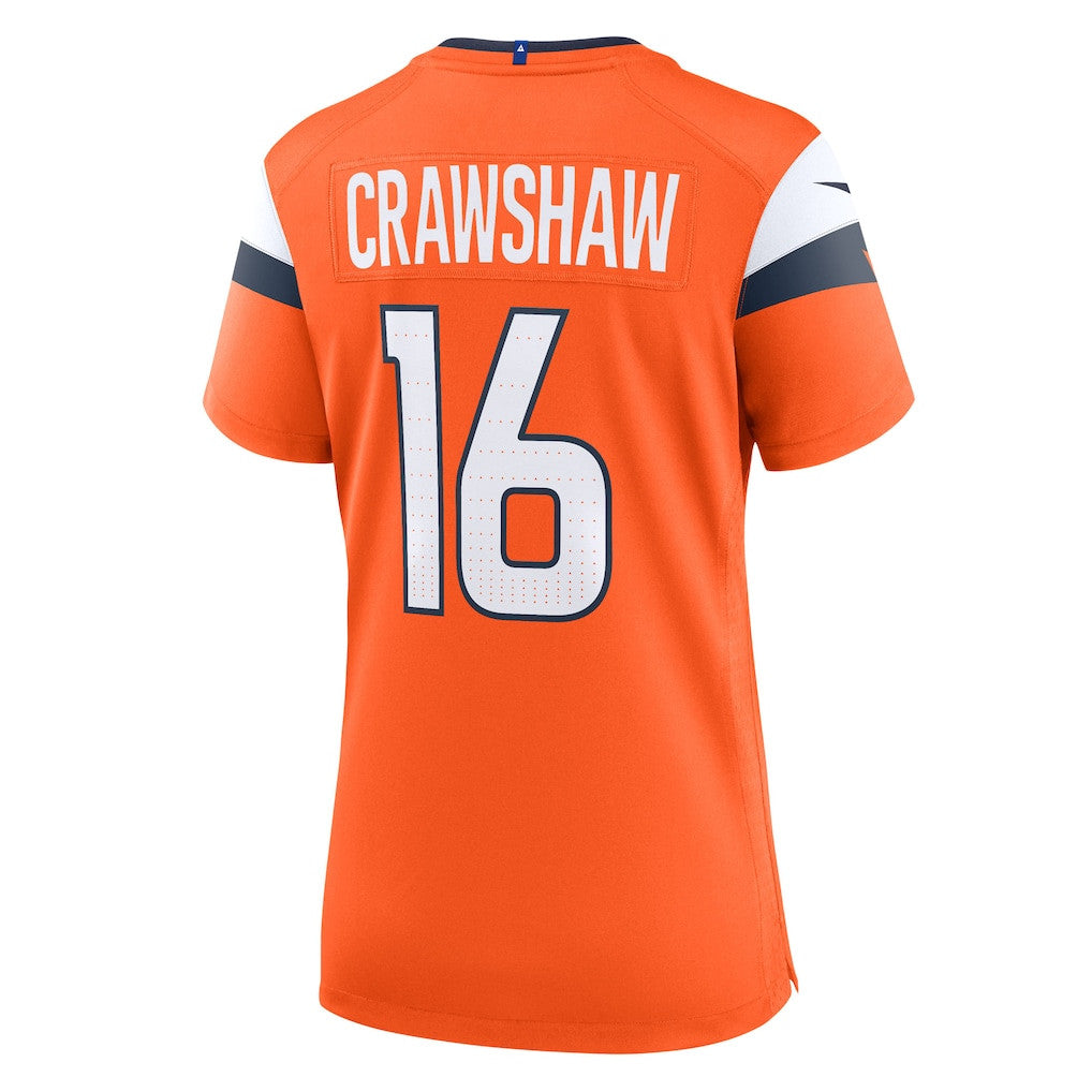 Jeremy Crawshaw 16 Women's Denver Broncos 2026 Super Bowl LX - Orange Game Jersey