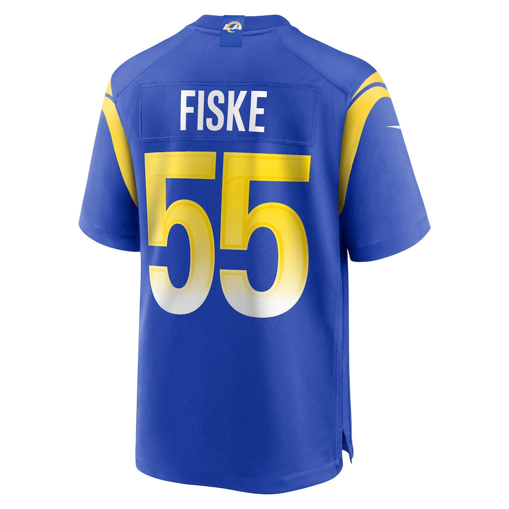 Braden Fiske 55 Los Angeles Rams 2026 Super Bowl LX - Royal Game Player Jersey