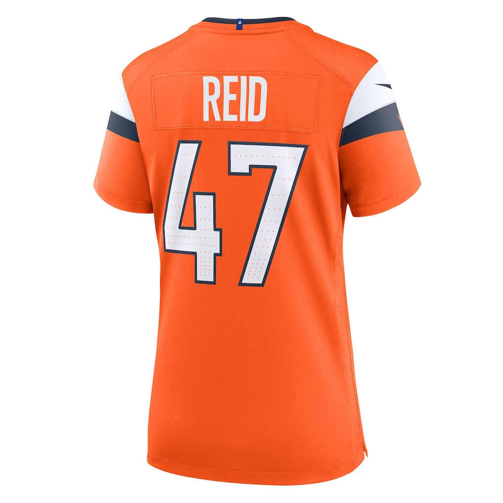 Karene Reid 47 Women's Denver Broncos 2026 Super Bowl LX - Orange Game Jersey
