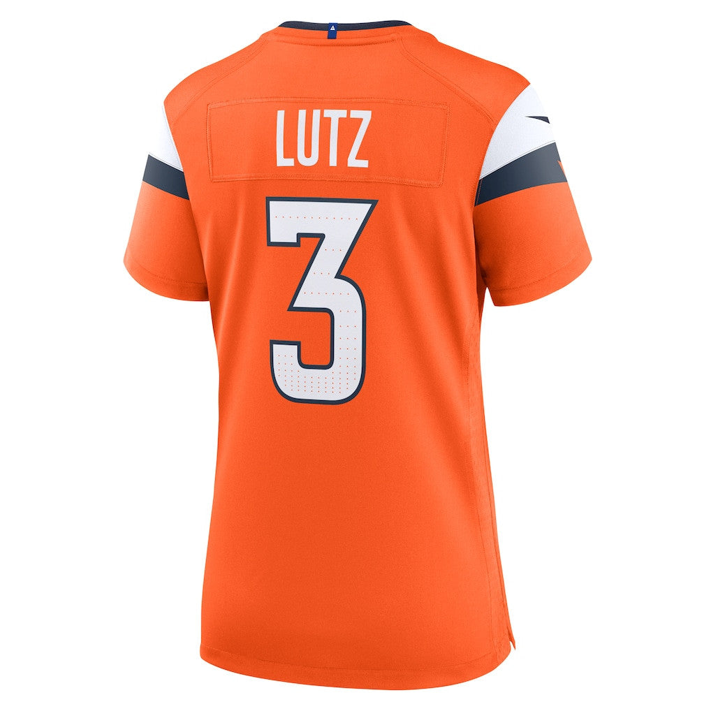 Wil Lutz 3 Women's Denver Broncos 2026 Super Bowl LX - Orange Game Jersey