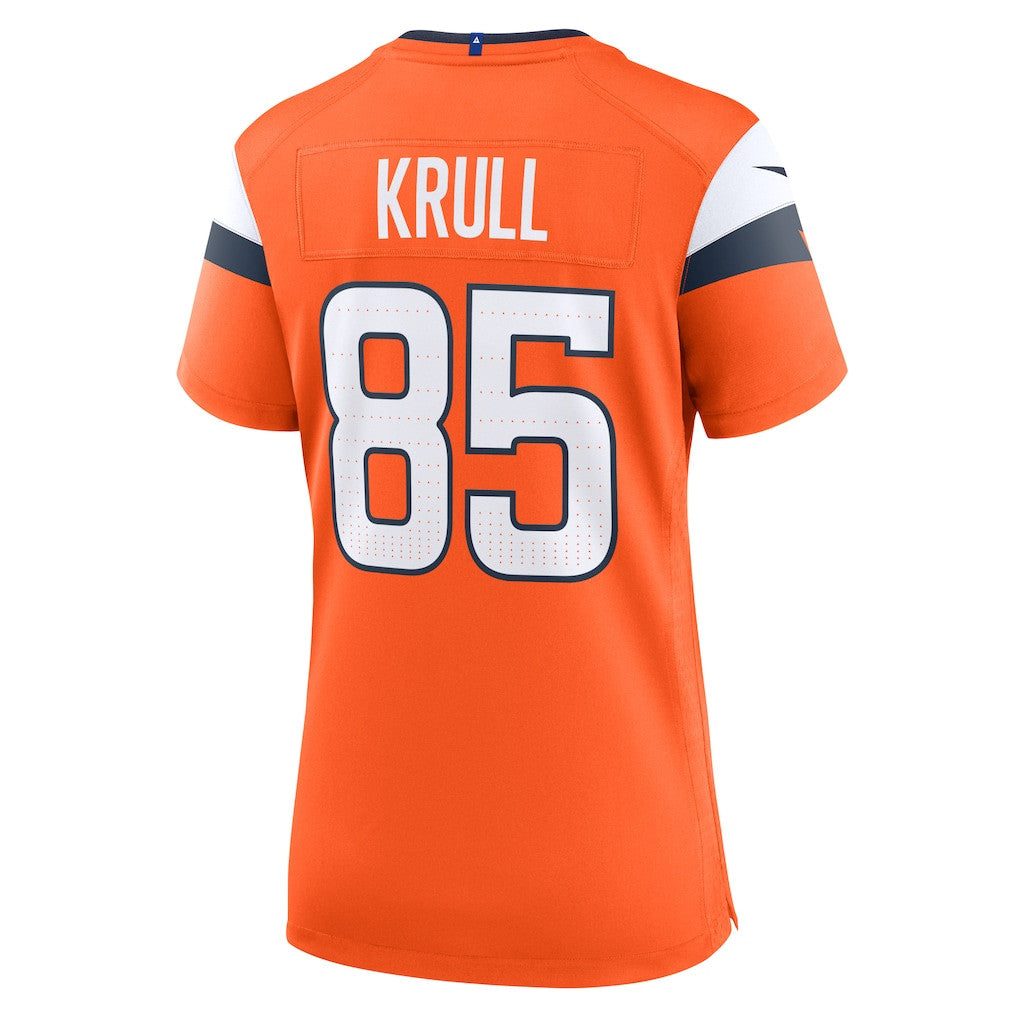 Lucas Krull 85 Women's Denver Broncos 2026 Super Bowl LX - Orange Game Jersey