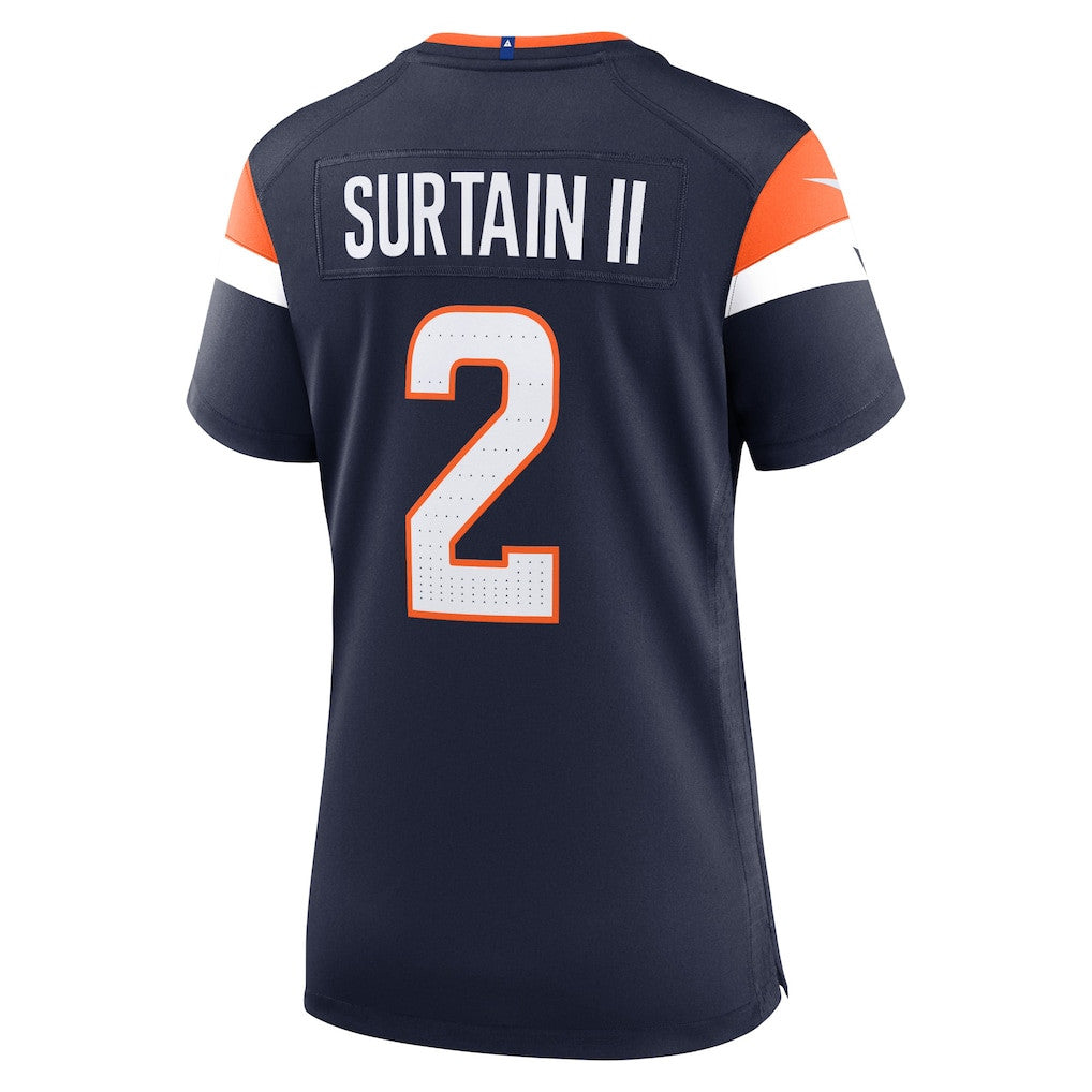 Patrick Surtain II 2 Women's Denver Broncos 2026 Super Bowl LX - Navy Mile High Jersey