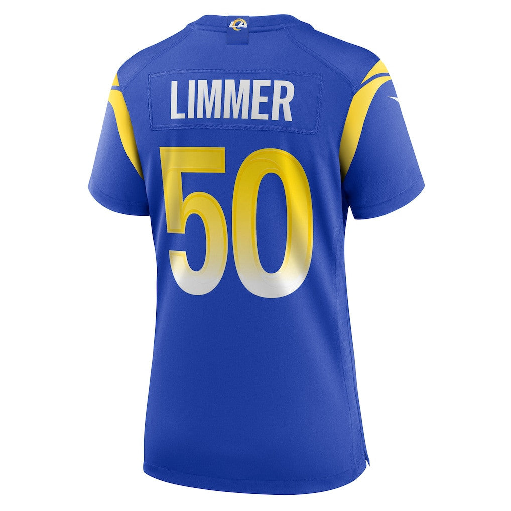 Beaux Limmer 50 Women's Los Angeles Rams 2026 Super Bowl LX - Royal Team Game Jersey