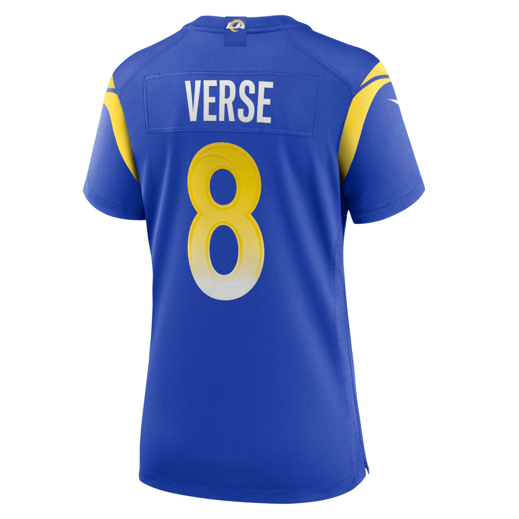 Jared Verse 8 Women's Los Angeles Rams 2026 Super Bowl LX - Royal Team Game Jersey