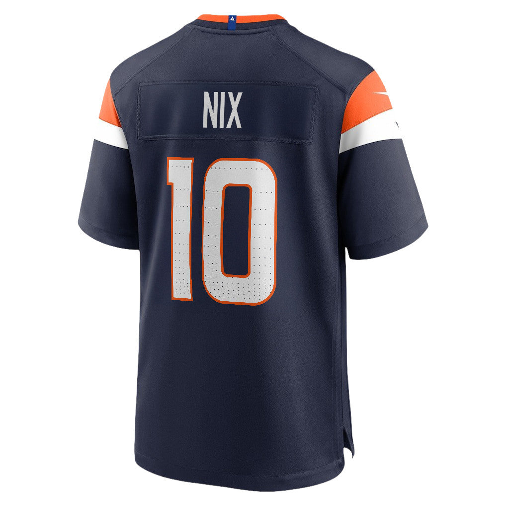 Bo Nix 10 Denver Broncos 2026 Super Bowl LX - Navy Alternate Game Jersey