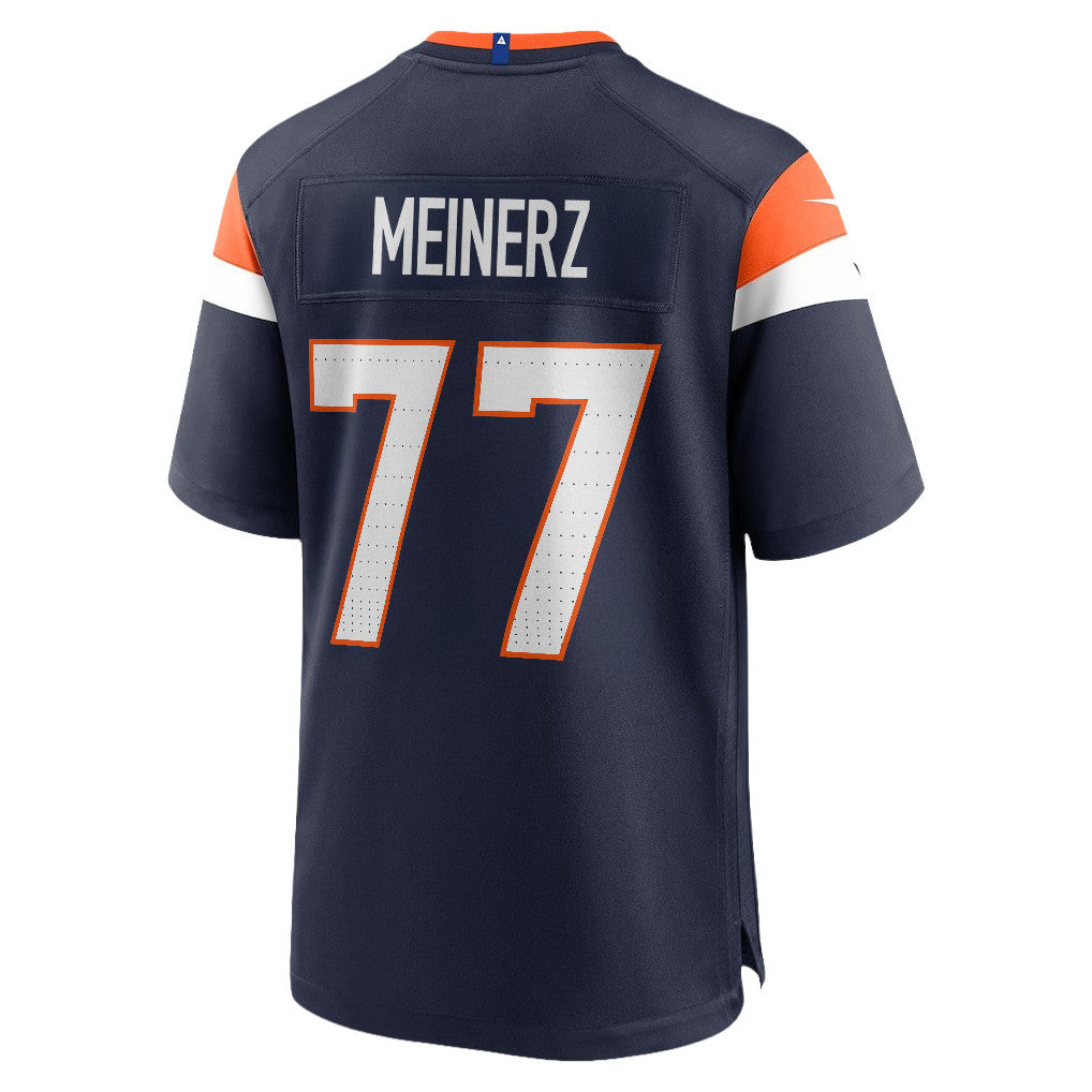 Quinn Meinerz 77 Denver Broncos 2026 Super Bowl LX - Navy Alternate Game Jersey