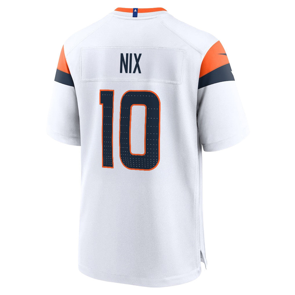 Bo Nix 10 Denver Broncos 2026 Super Bowl LX - White Game Jersey