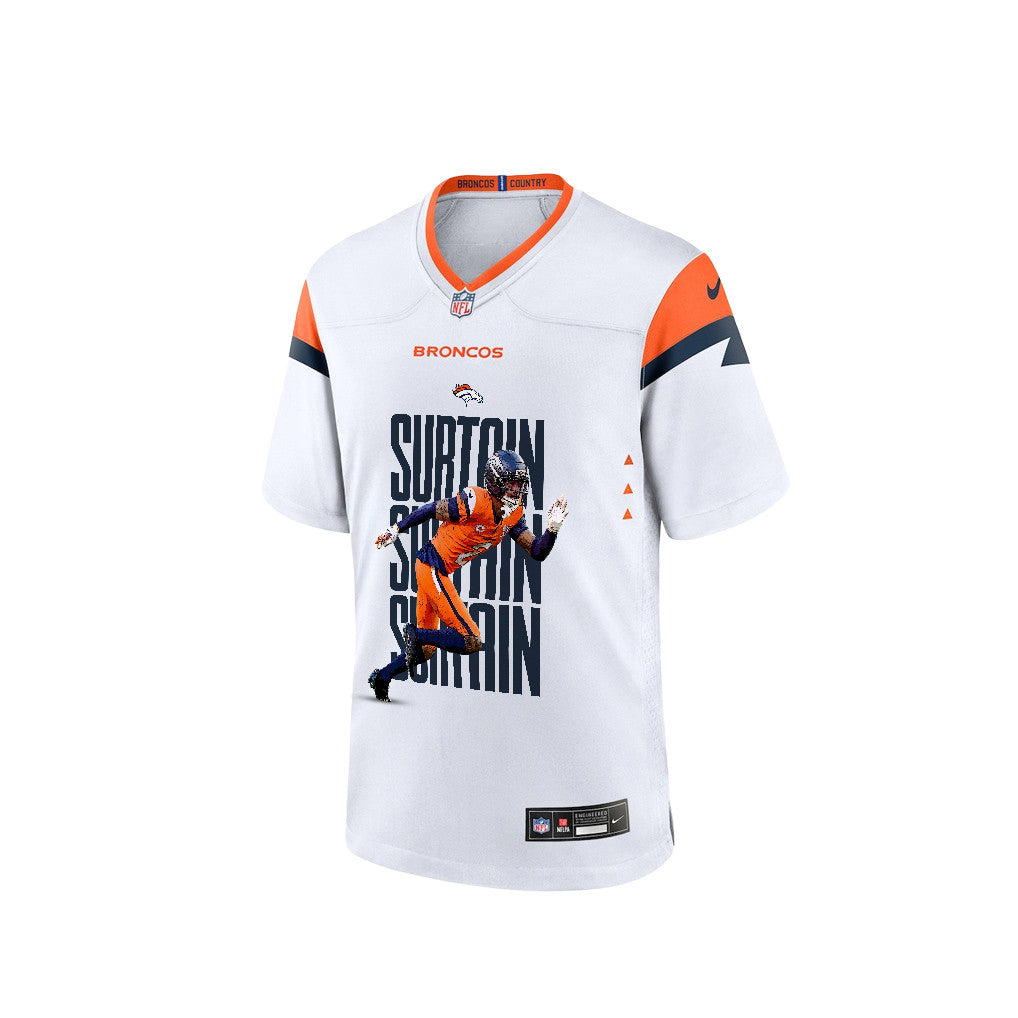 Pat Surtain II 2 Denver Broncos Super Bowl LX Defensive Superstar Game Men Jersey – White
