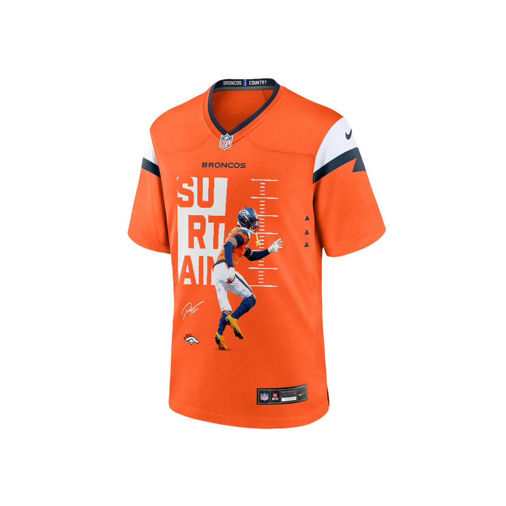 Pat Surtain II 2 Denver Broncos Super Bowl LX Ultimate Gameday Game Men Jersey – Orange