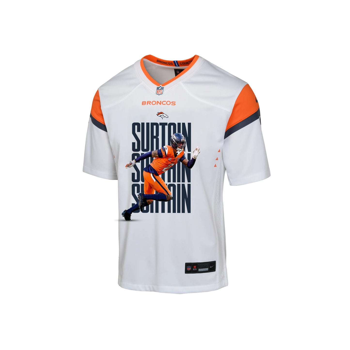Pat Surtain II 2 Denver Broncos Super Bowl LX Defensive Icon Game YOUTH Jersey – White